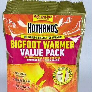 Hot Hands Bigfoot Warmer Value Pack  Activated 7 Hours Heat 5 Pairs